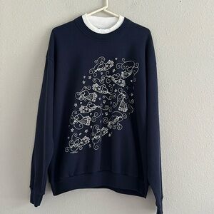 Vintage gopher sport sweatshirt size large angels blowing horn